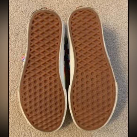 Brand New Vans Custom Made Rainbow Tie Dye Checkers - Picture 3 of 3